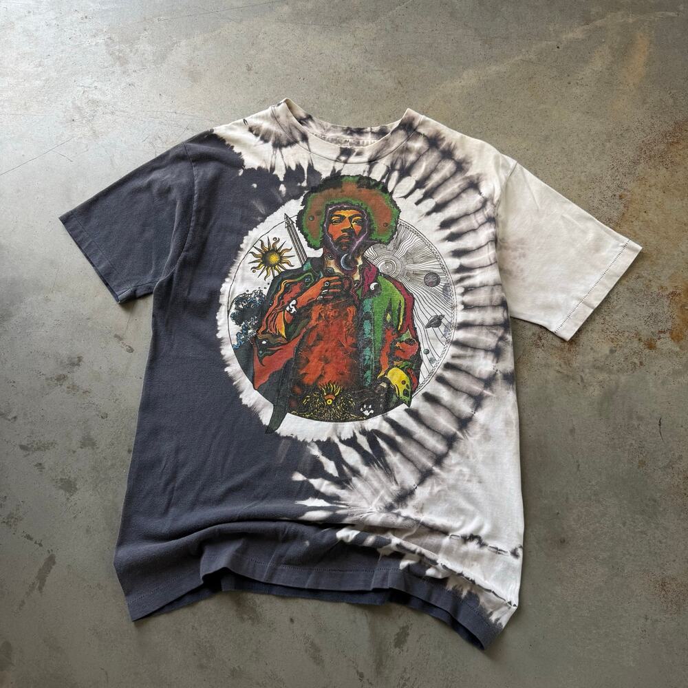Vintage 80’s Jimi Hendrix Classic Rock Band Tee Fractal Rare T-shirt Size XL